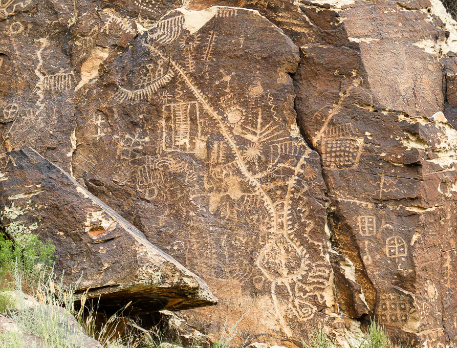 The Incredible Parowan Gap Petroglyphs near Cedar City, Utah